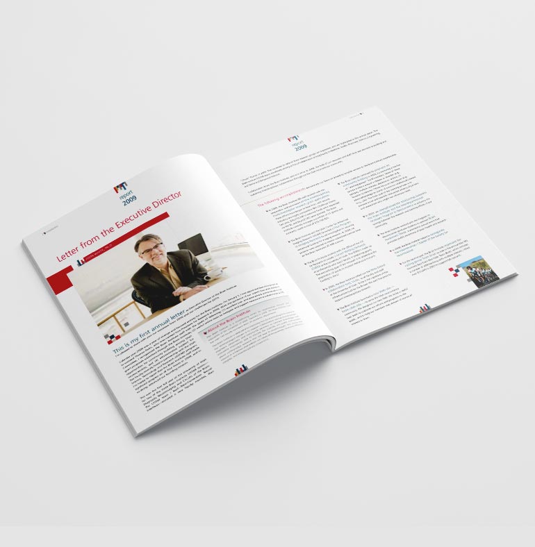 Graphic design - annual report