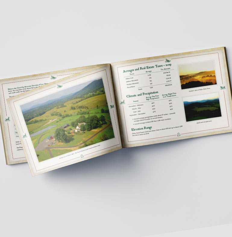 Premier ranch offering booklet design